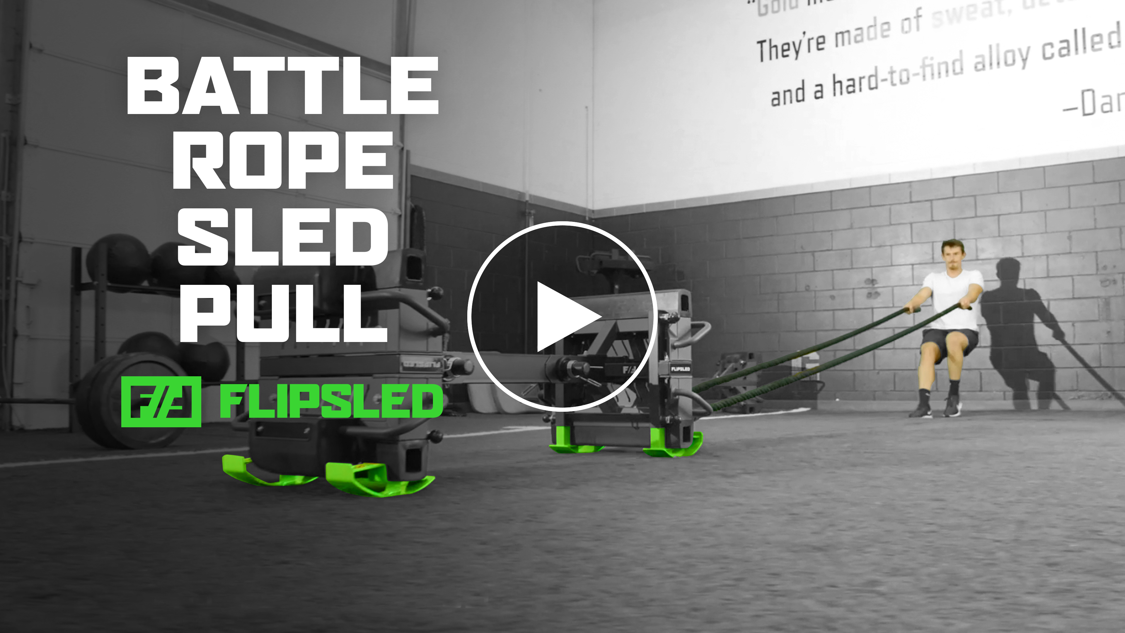 Battle rope sled pull hot sale